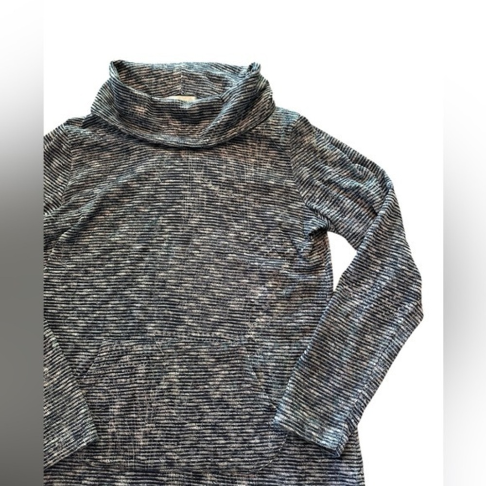 Christopher & Banks Cowl Neck Long Sleeve Casual Kit Top Womens Size Medium Blue
